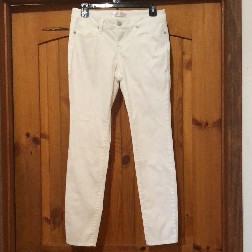 PRE-WORN NO BOUNDARIES WHITE SKINNY LEG JEANS SIZE 9